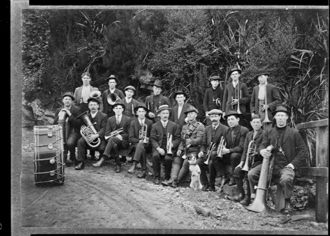 Creator unknown: Photograph of Burnett's Face brass band