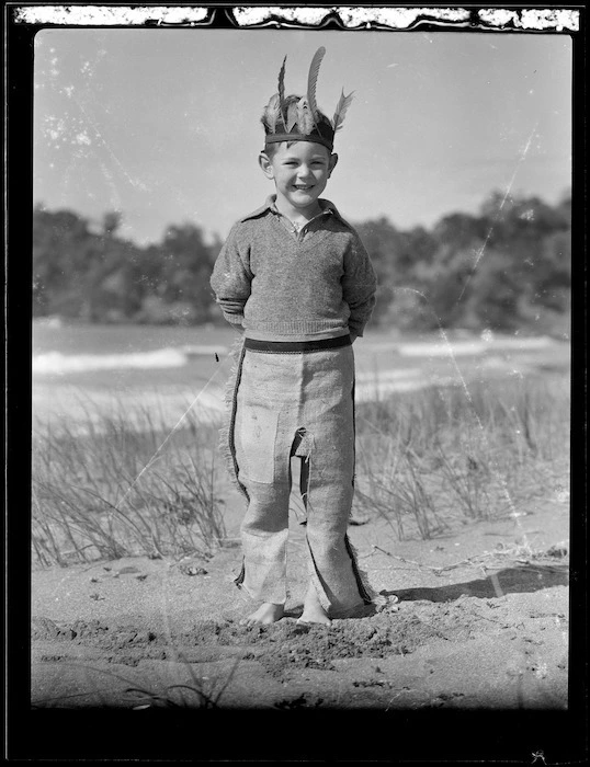 Robert Wells (Junior) in fancy dress