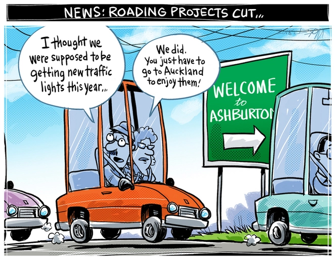 News: roading projects cut