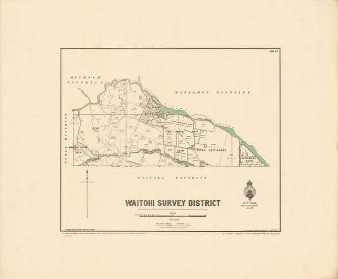 Waitohi Survey District [electronic resource] / drawn by G.P. Wilson, revised, H.K.