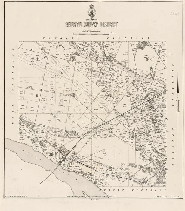 Selwyn Survey District [electronic resource] / drawn by H. McCardell.