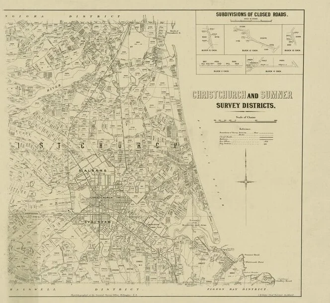 Christchurch and Sumner Survey Districts [electronic resource].