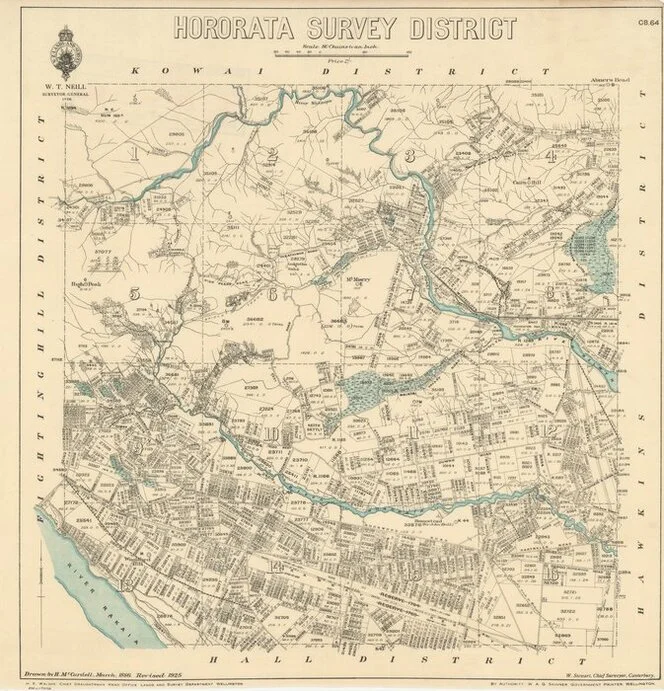 Hororata Survey District [electronic resource] / drawn by H. McCardell, March 1886.