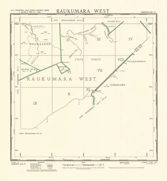 Raukumara West [electronic resource] / G.H. Newcomb, 1955.
