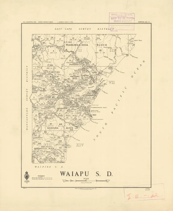 Waiapu S.D. [electronic resource] / drawn by W.J. Burton, 1949.