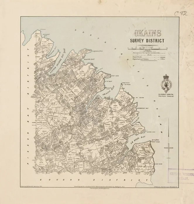 Okains Survey District / drawn by H. McCardell.