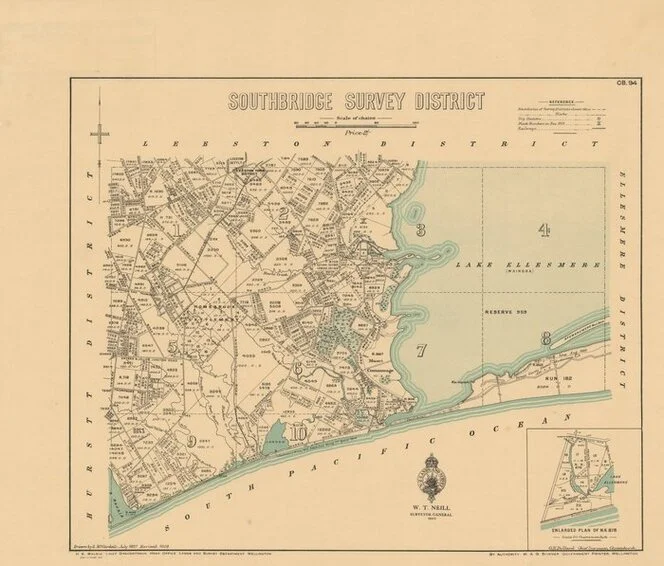 Southbridge Survey District [electronic resource] / drawn by H. McCardell, July 1897.
