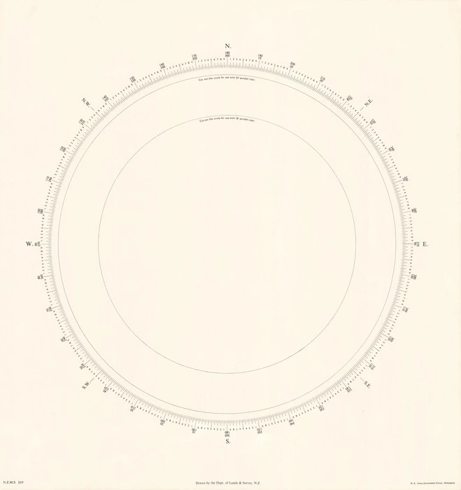 Protractor / drawn by the Dept. of Lands & Survey