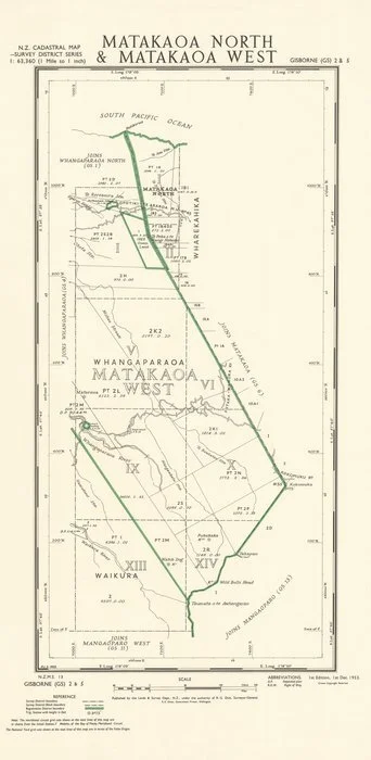 Matakaoa North & Matakaoa West [electronic resource] / P.L.S. 1955.