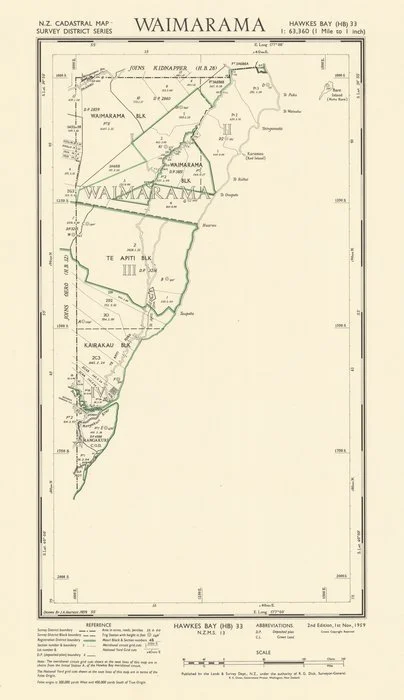 Waimarama [electronic resource] / drawn by J.A. Hastedt, 1959.