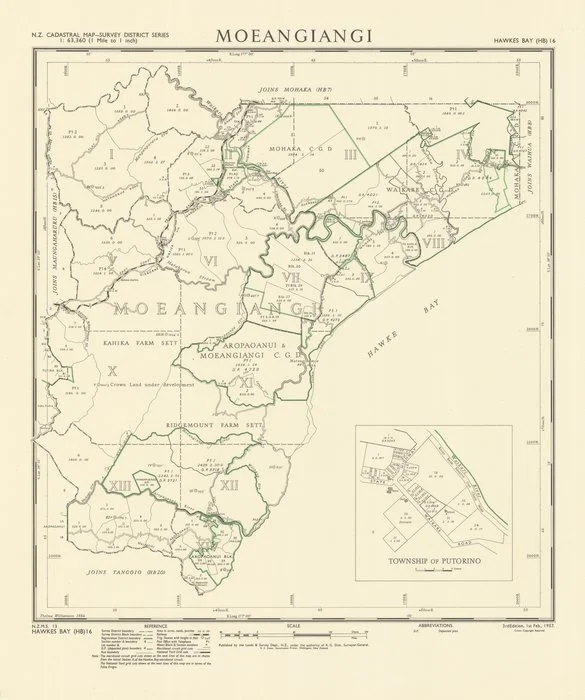 Moeangiangi Survey District [electronic resource] / Thelma Williamson, 1956.