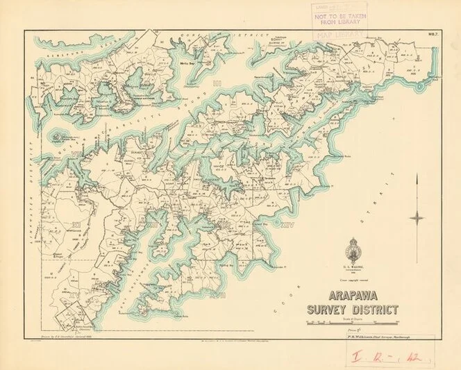 Arapawa Survey District [electronic resource] / drawn by F.E. Greenfield.