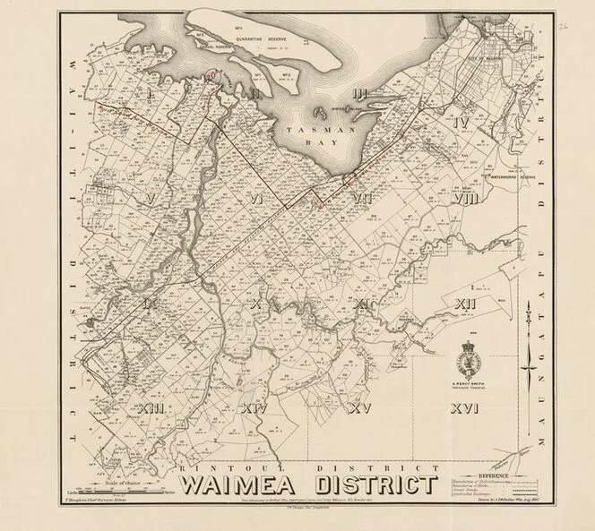 Waimea District [electronic resource] / drawn by A. McKellar Wix, Aug. 1897.