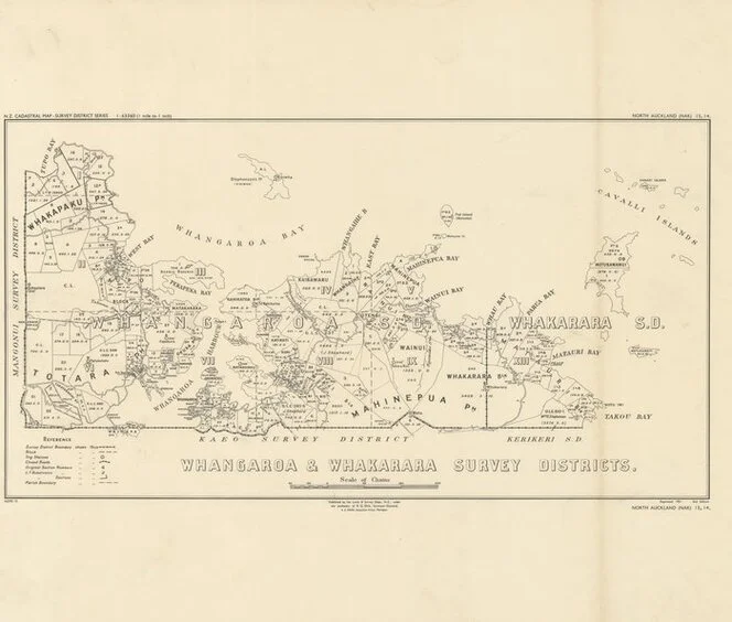 Whangaroa & Whakarara Survey Districts [electronic resource].