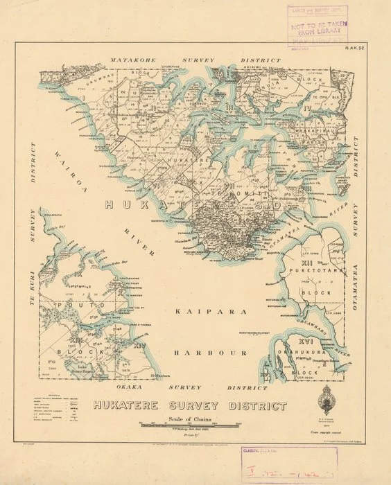 Hukatere Survey District [electronic resource] / T.P. Mahony, delt.
