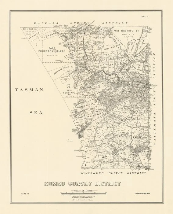 Kumeu Survey District [electronic resource] / Wm. Bardsley, Delt. 1931.