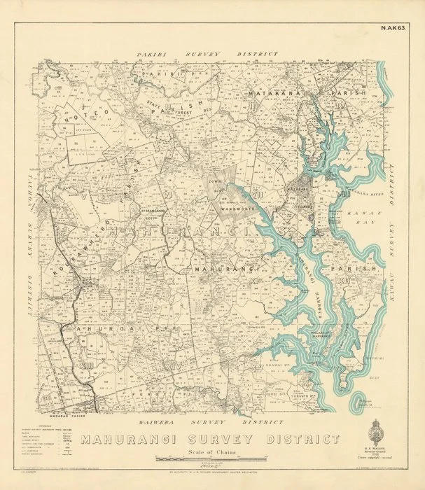 Mahurangi Survey District [electronic resource] / E.T. Healy, Delt., June 1930.