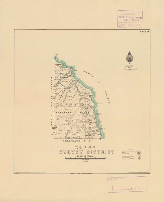 Orere Survey District [electronic resource] / E.T. Healy, Delt. March 1931.