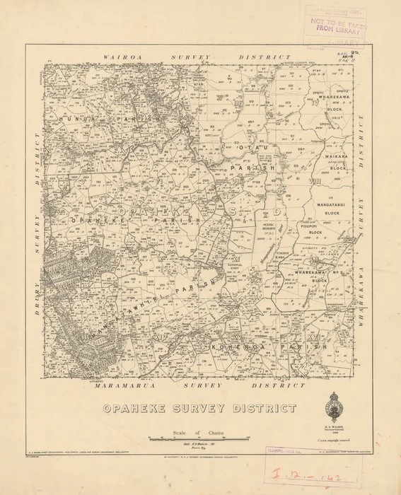 Opaheke Survey District [electronic resource] / delt. K.H. Melvin, '32.