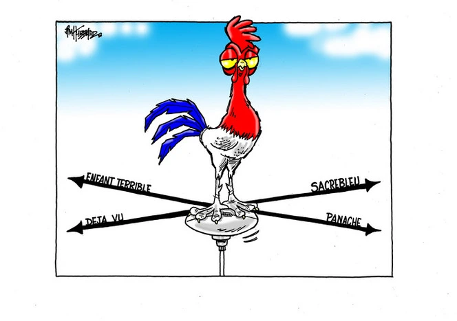 [French rooster weather vane]