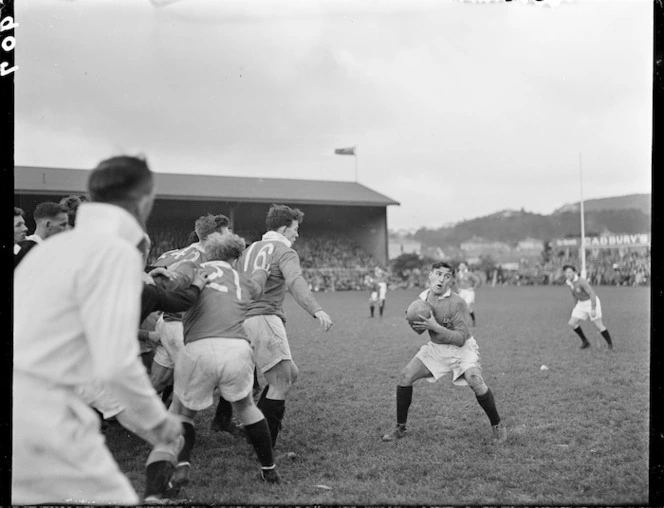 British Isles versus Wellington rugby game