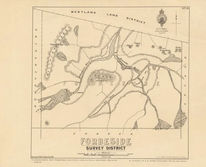 Forbeside Survey District [electronic resource] / drawn by S.A. Park, September 1921.