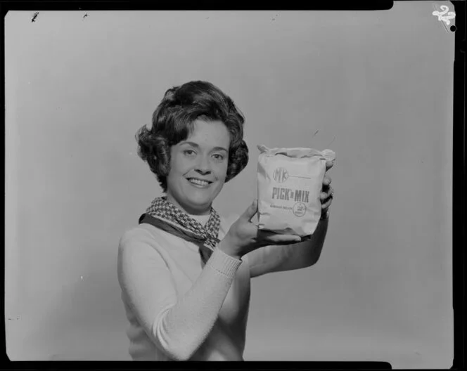 Woman with `pick n mix' lollies