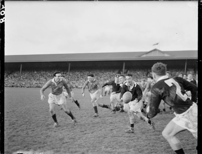 British Isles versus Wellington rugby game