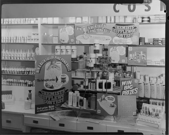 Interior of chemist shop