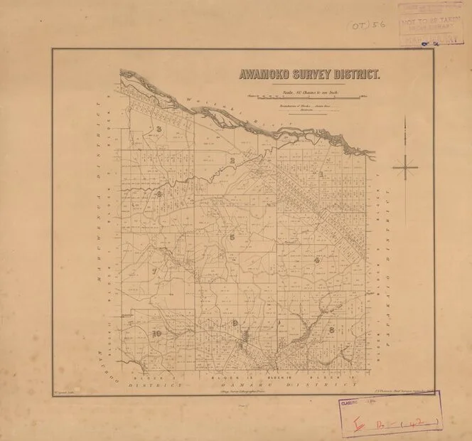 Awamoko Survey District [electronic resource] / W. Spreat, lith.