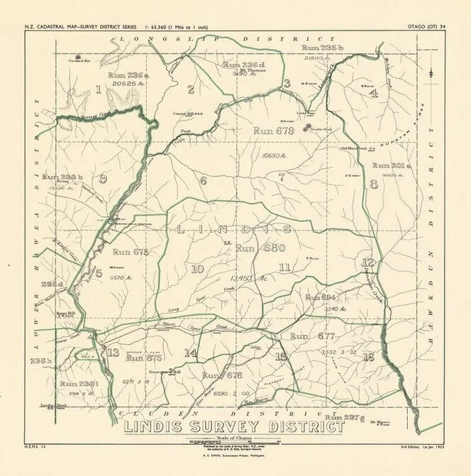 Lindis Survey District [electronic resource].
