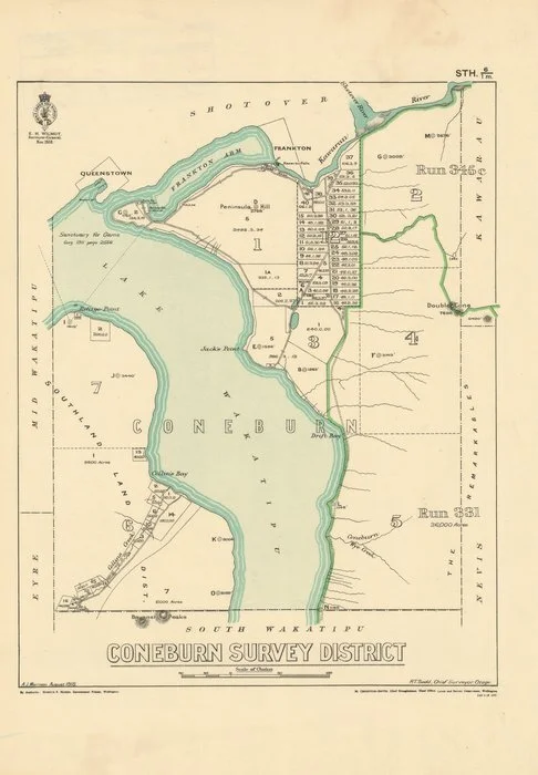 Coneburn Survey District [electronic resource] / A.J. Morrison, August 1918.