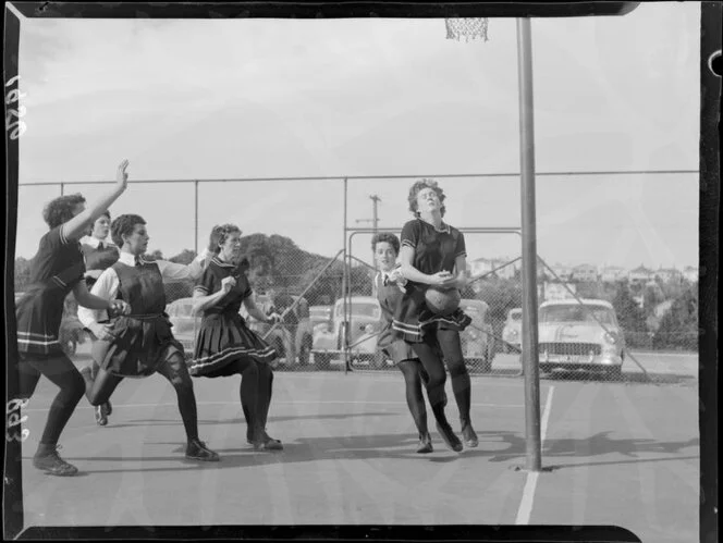 Basketball game, Kia-Ora versus Technical College Old Girls