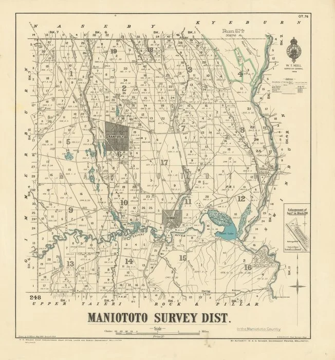 Maniototo Survey Dist. [electronic resource] : in the Maniototo County / drawn by G.P. Wilson, May 1902.