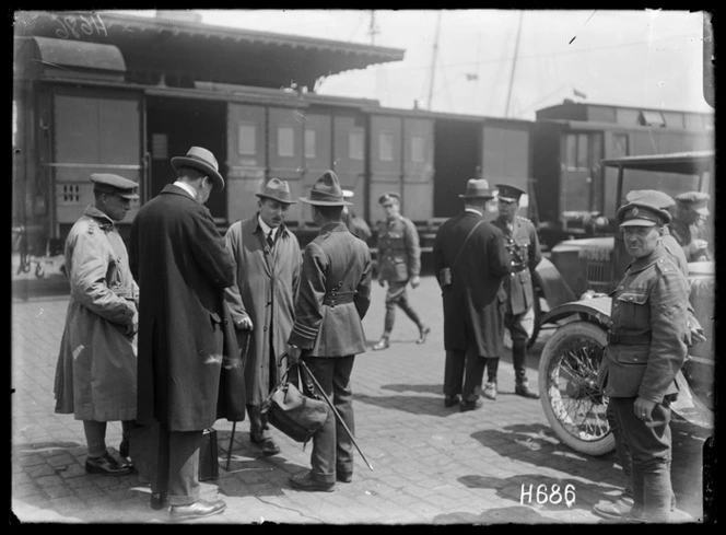 The Secretaries at the Port of Arrival in France, Boulogne
