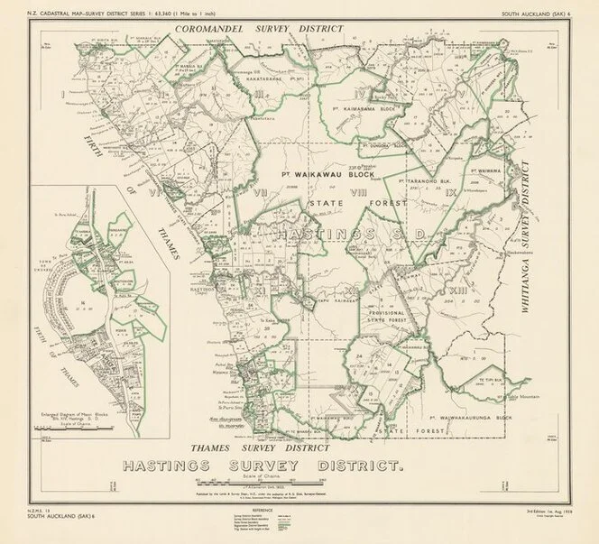 Hastings Survey District [electronic resource] / J.F.A. Cameron, Delt. 1933.