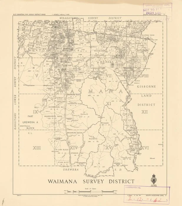 Waimana Survey District [electronic resource].