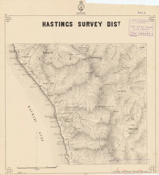 Hastings Survey Dist. [electronic resource] / A. Wood, Delt. ; S.P. Smith, chief surveyor.