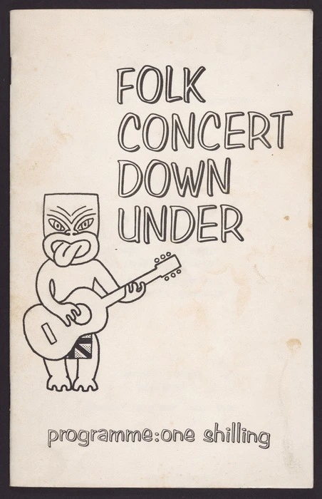 "Folk concert down under". Programme one shilling [Front cover. 1965]