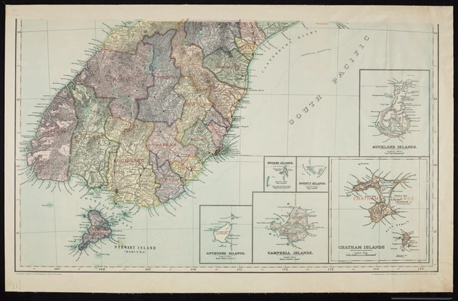 South Island, New Zealand / drawn by W. Deverell.