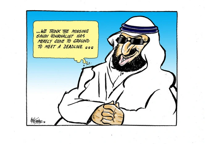 Saudi crown prince Mohammed bin Salman says missing journalist Jamal Khashoggi has "gone to ground to meet a deadline"