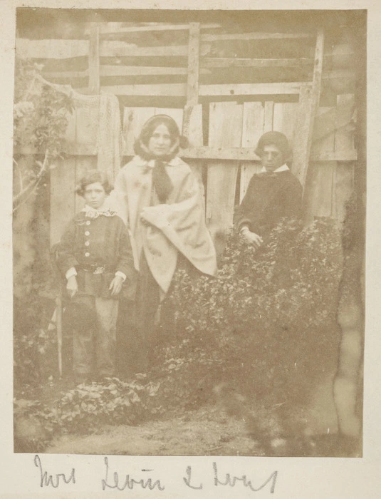 Mrs Jessie Levin and two sons