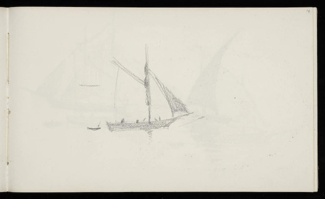 Hill, Mabel 1872-1956 :[Fishing boat, Capri, 1931].