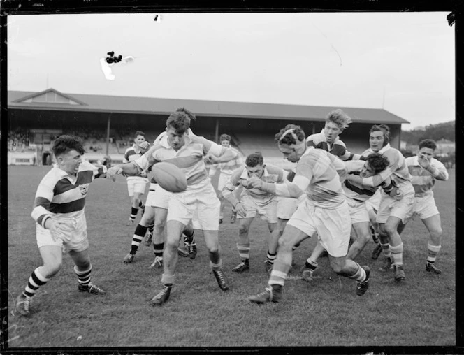 St Pats versus Oriental rugby game