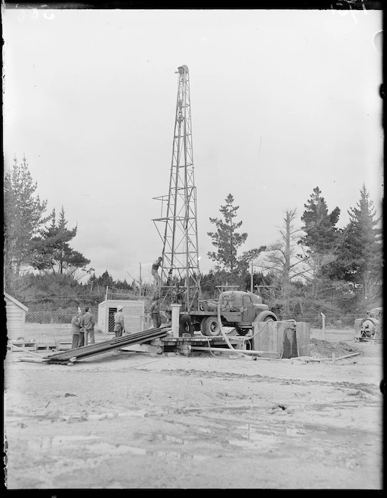 Geothermal drilling at Wairakei