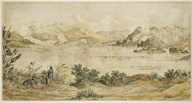 [Weld, Frederick Aloysius] 1823-1891 :Lake Rotomahana [1854]
