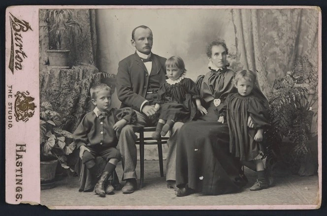 Burton, Henry J (Hastings) fl 1898 :Family group portrait