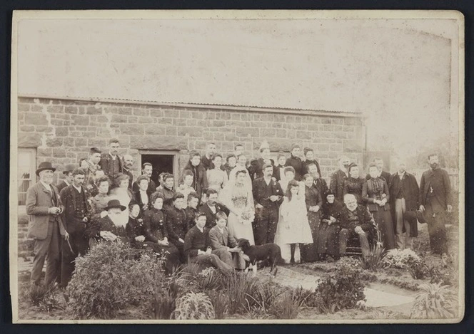 Dardel, J H (Batesford) fl 1860-1880 :Wedding group photograph