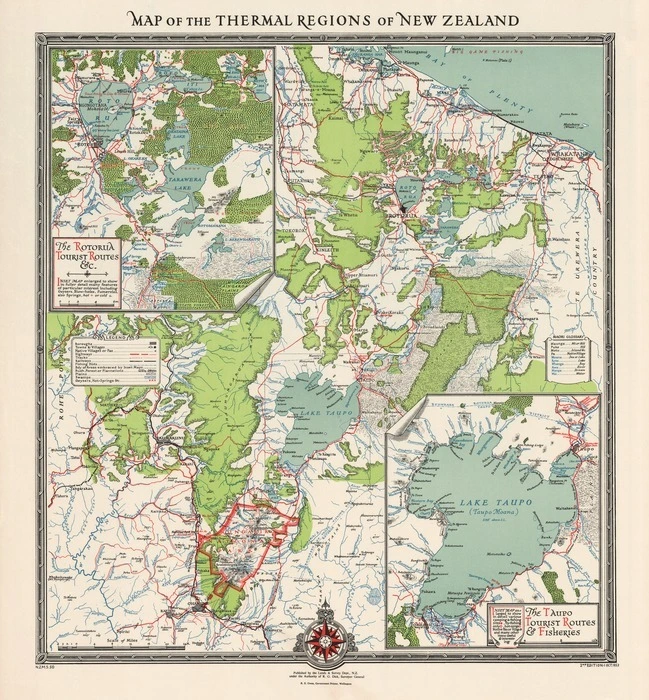 Map of the thermal regions of New Zealand.