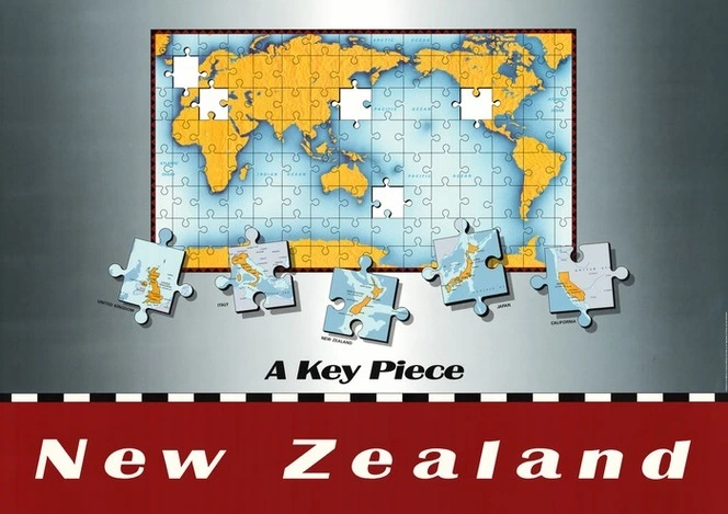 A key piece : New Zealand / produced for the Ministry of External Relations and Trade by the Department of Survey and Land Information..